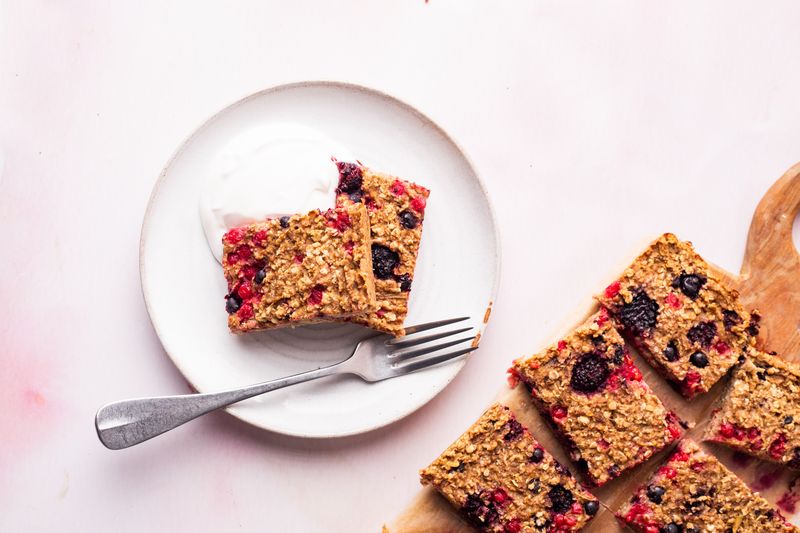 Pear and Berry Breakfast Bars