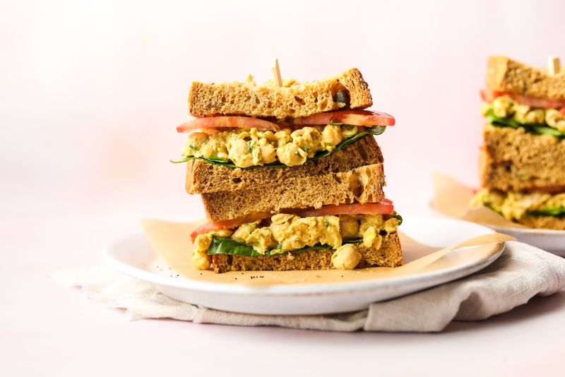 Curried Chickpea Sandwich