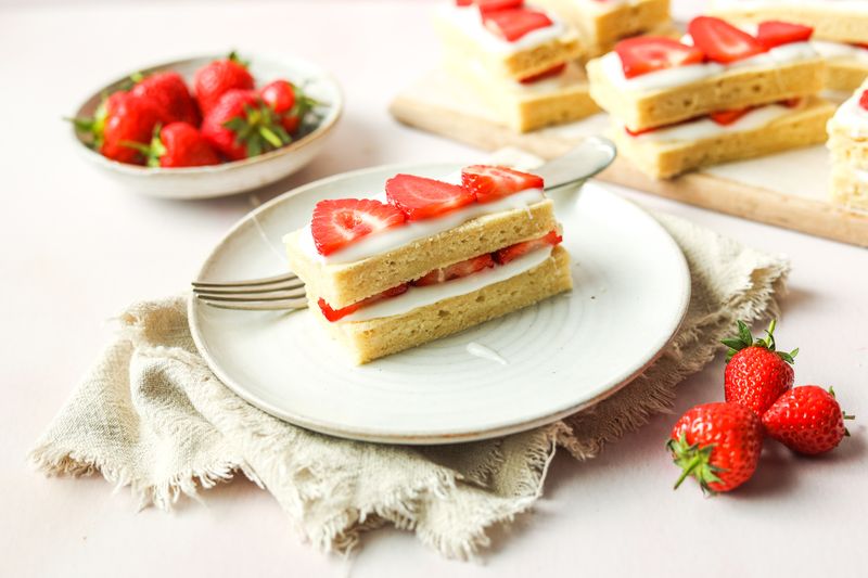 Strawberry Shortcake Slices