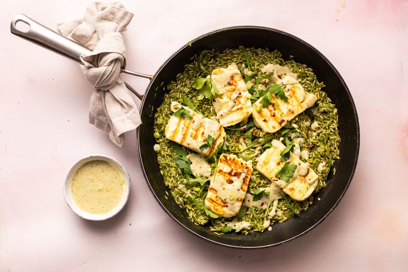 Herby Halloumi Rice