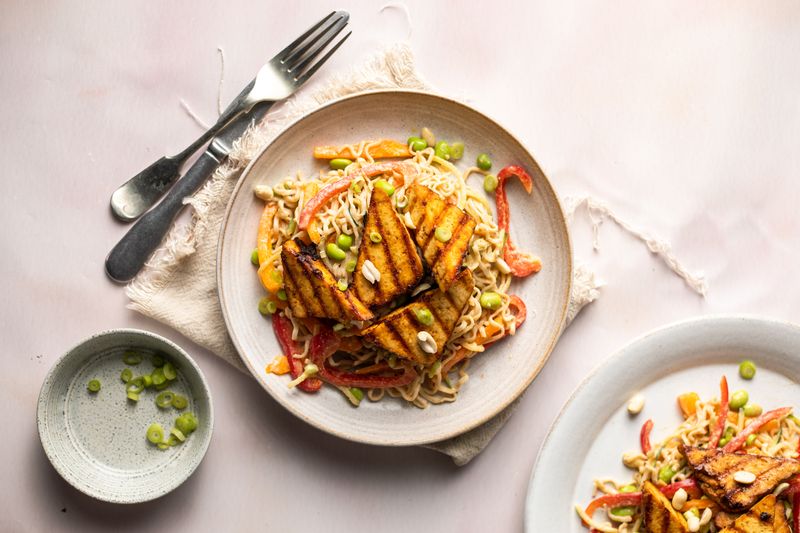 Peanut Butter Tofu Noodles