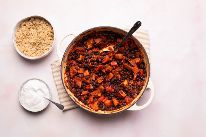 Sweet Potato and Black Bean Chilli