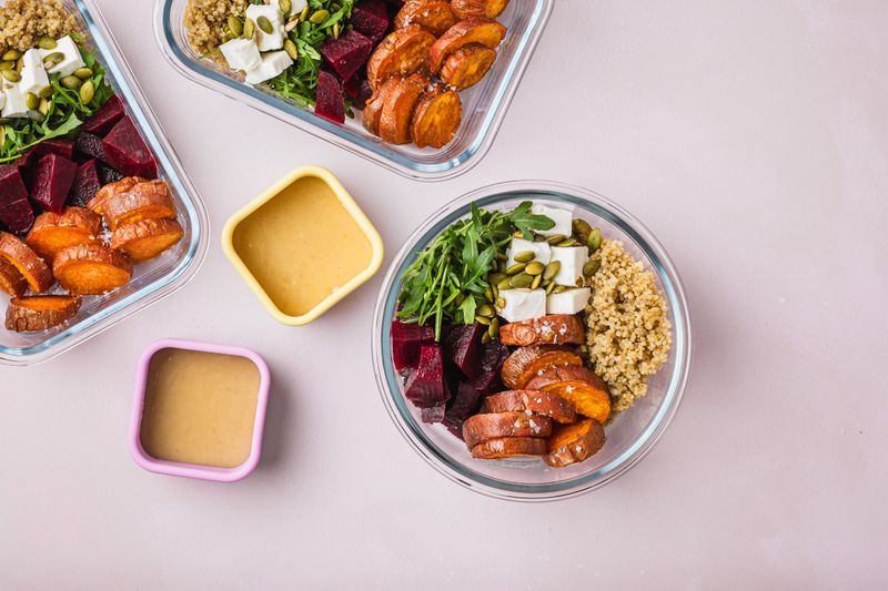Beet, Greens, and Grain Lunchbox