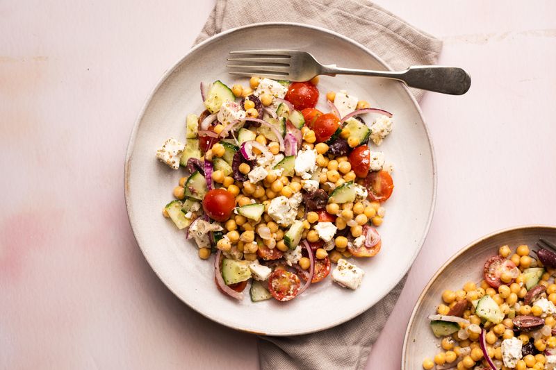 Chickpea Greek Salad