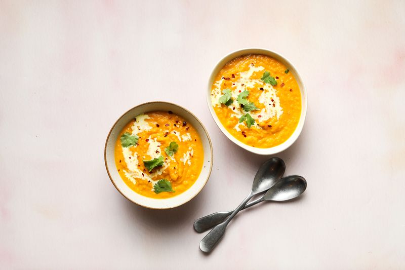 Sweet Potato, Carrot, and Ginger Soup