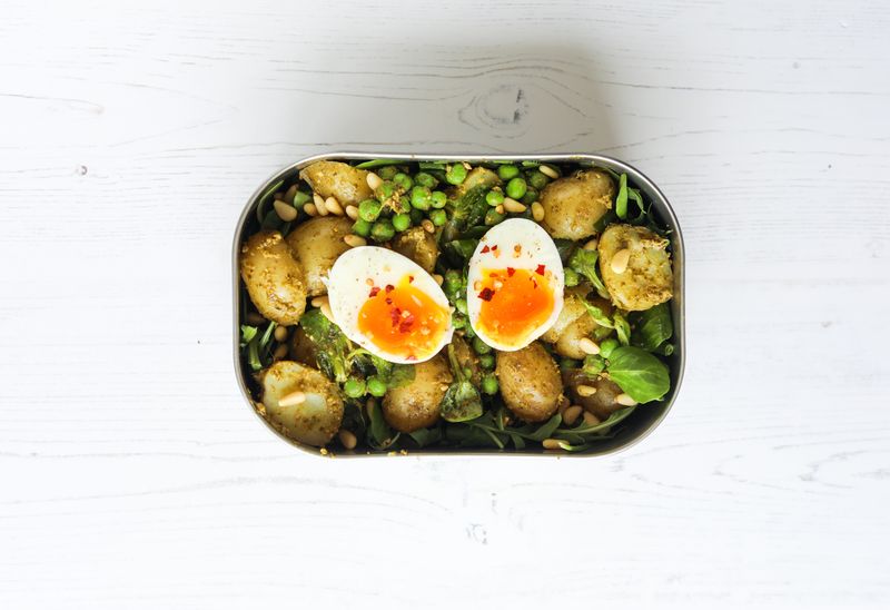 Pesto Potato and Pea Salad