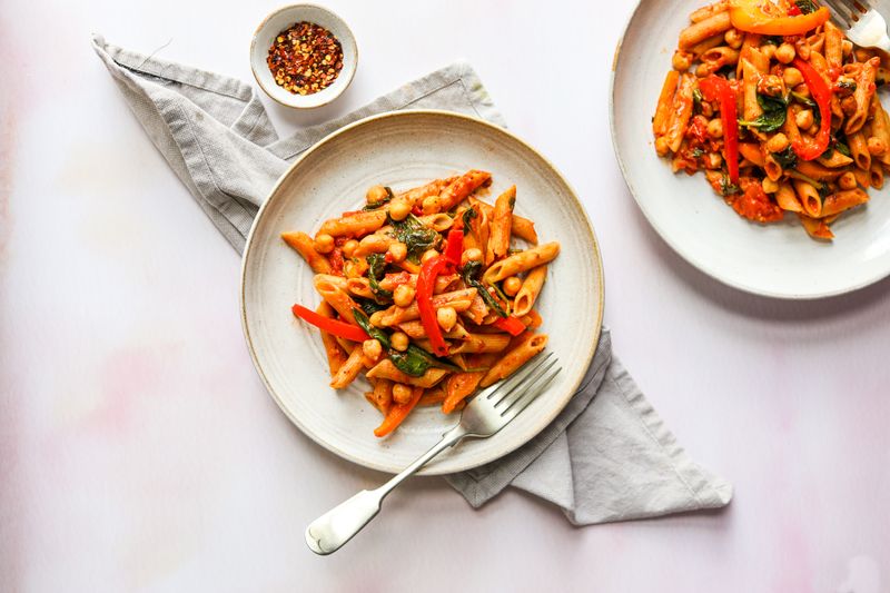 Chickpea and Tomato Pasta