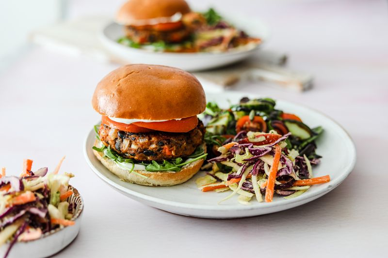 Sweet Potato and Black Bean Burger