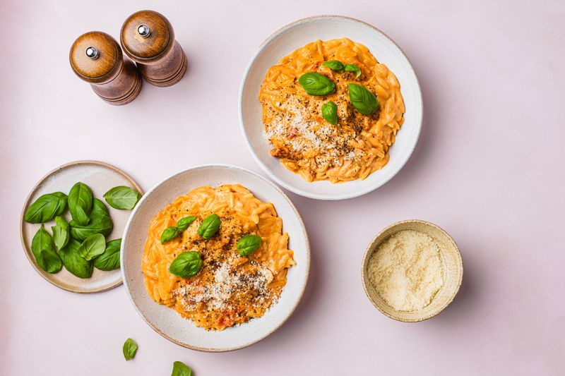 Creamy Tomato One Pan Orzo