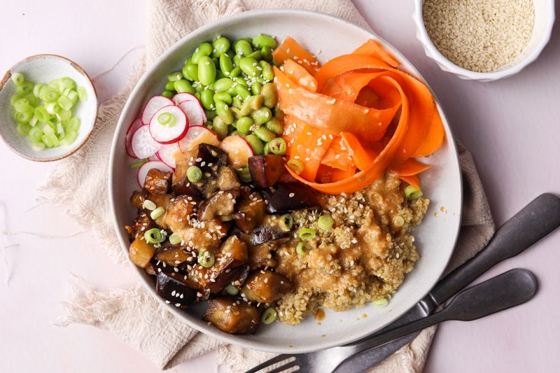 Miso Aubergine Buddha Bowl